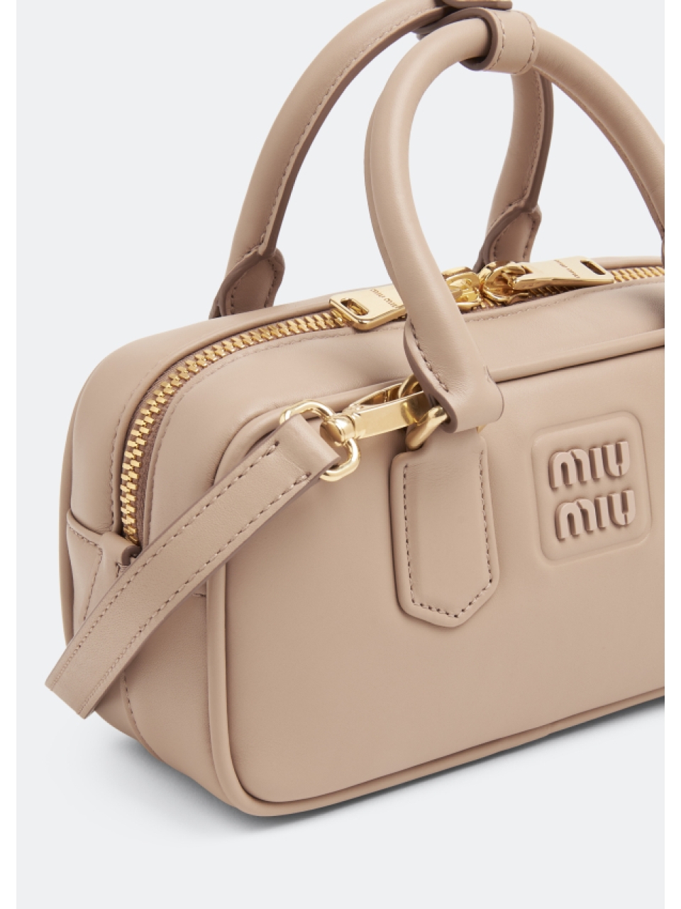 Кожаная сумка Arcadie Miu Miu